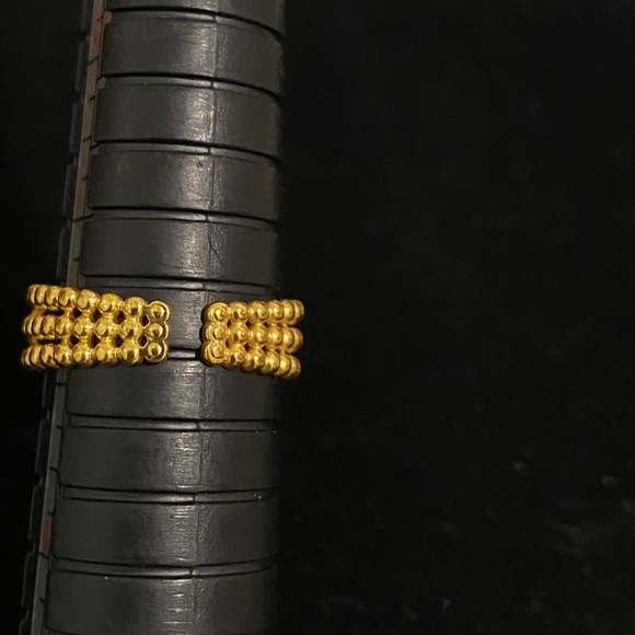 ✨2 for $30✨ Set of 3 💛 Gold Tone Stainless Steel Cuff Rings (Set of 3) - Picture 7 of 11